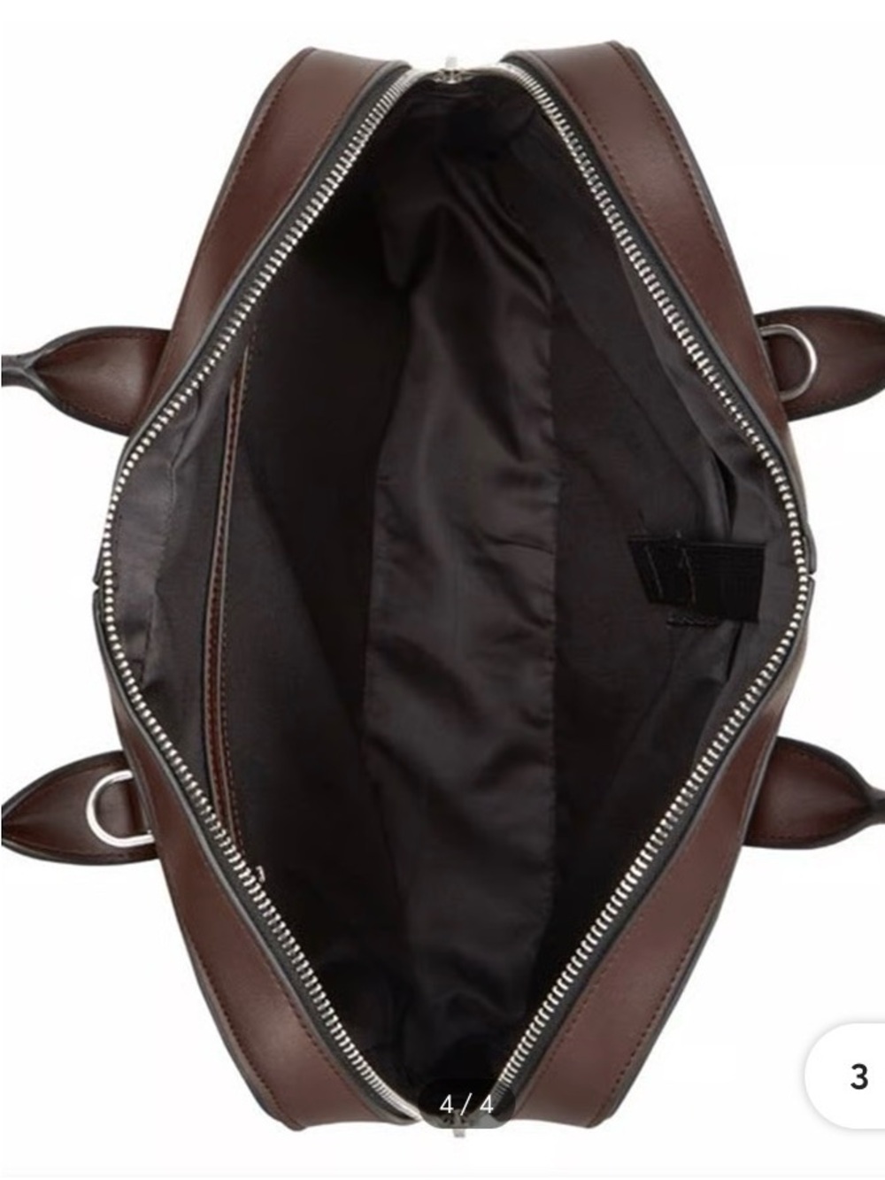 Alfani Mens Messenger Bag Brown One Size Office Professional Laptop Travel NWT - Picture 7 of 7